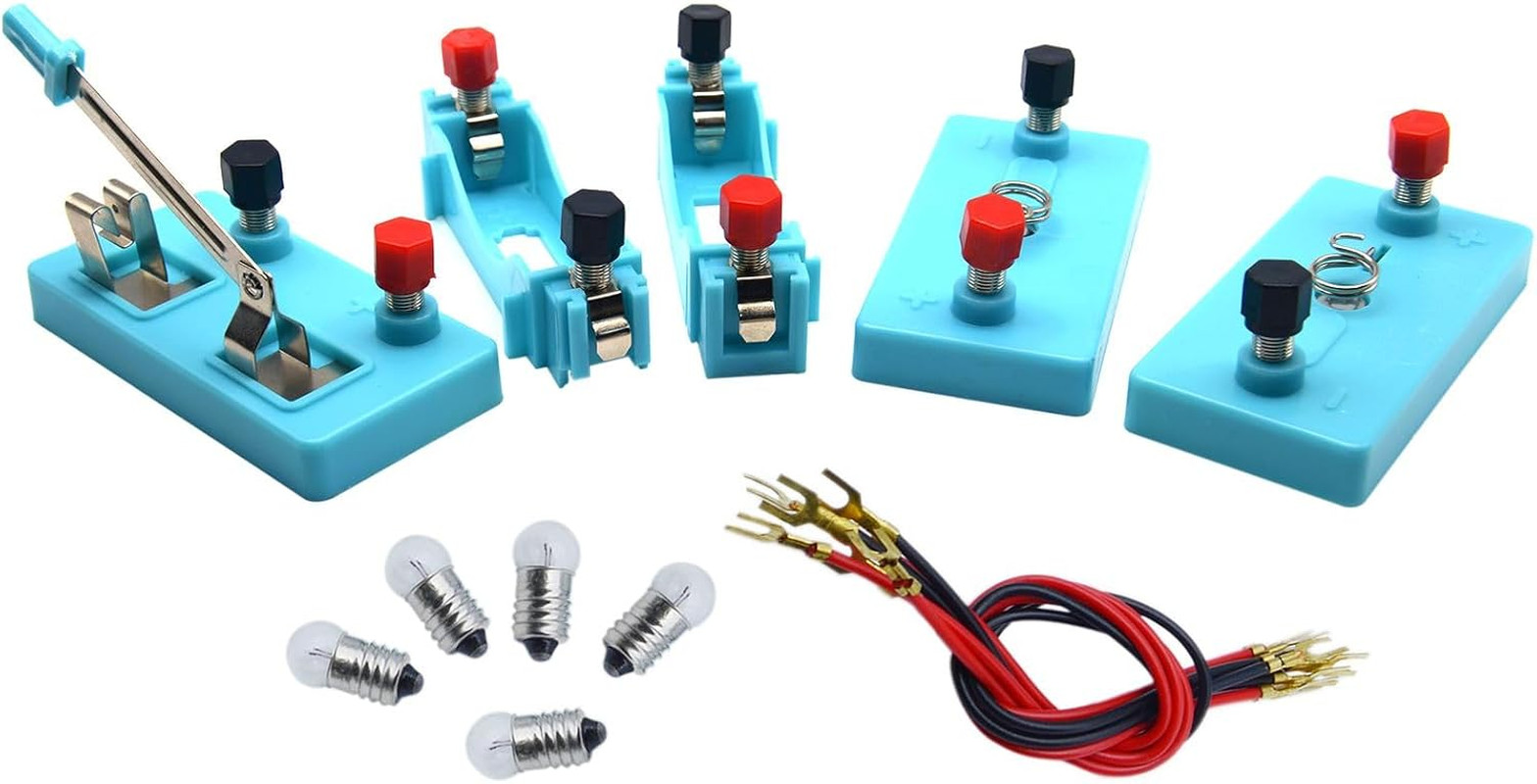 1 Set Circuit Learning Kit Basic Physics Electrical Experiment Box for Building