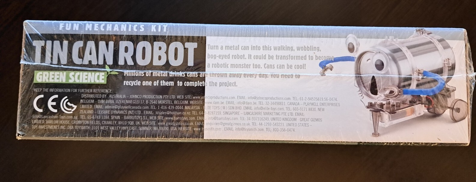 KidzRobotix Tin Can Robot Kit Educational Toy Fun Project NEW free ship