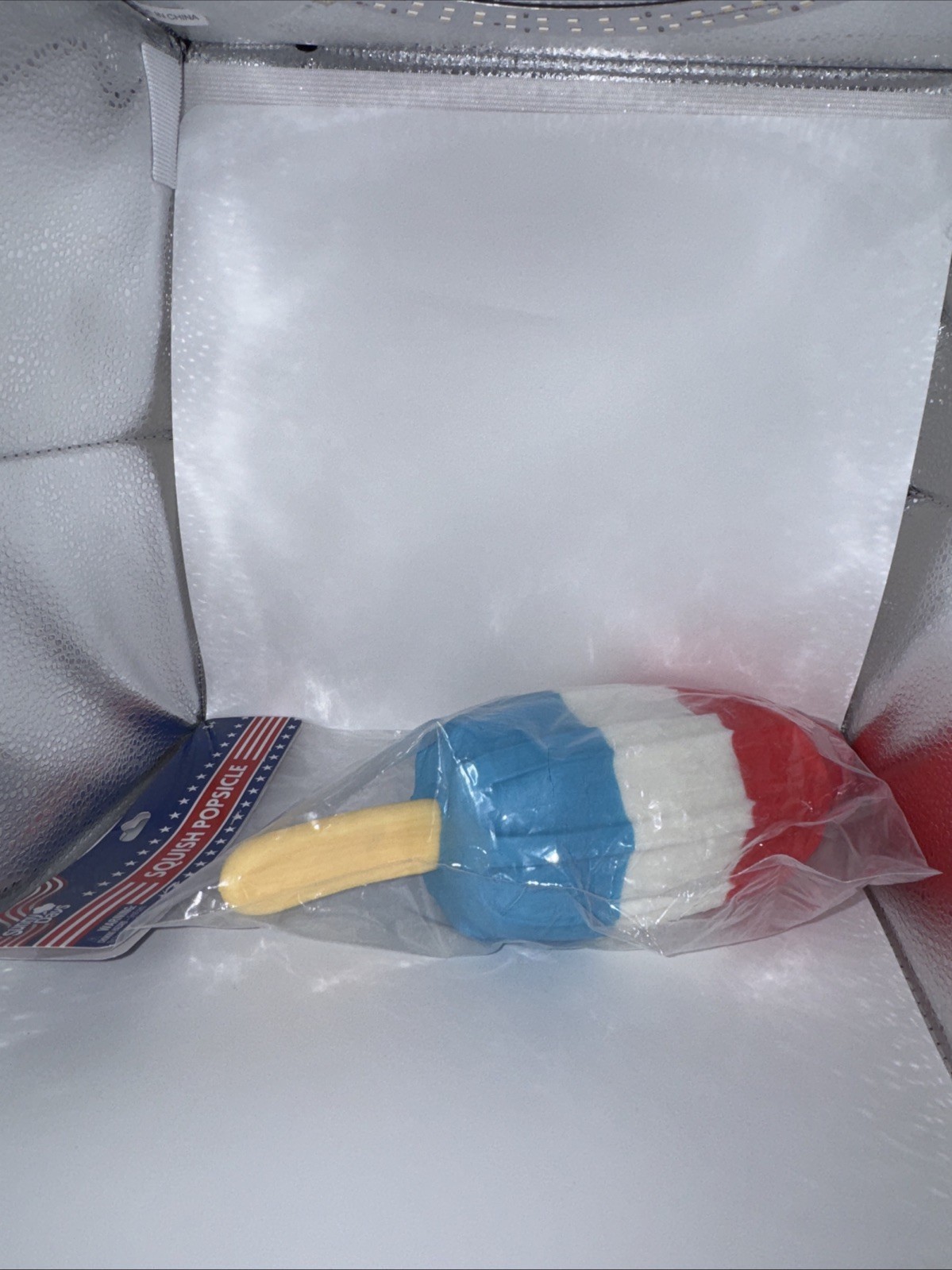 Sunny Days Squishy Popsicle Rocket Pop Jumbo Size Red White Blue New Sealed