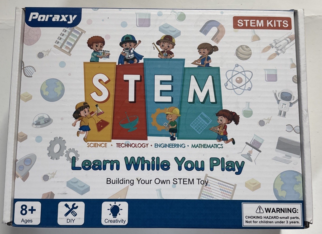 Poraxy 6 in 1 STEM Kits for Kids Age 8-10, Science Building Educational Experime