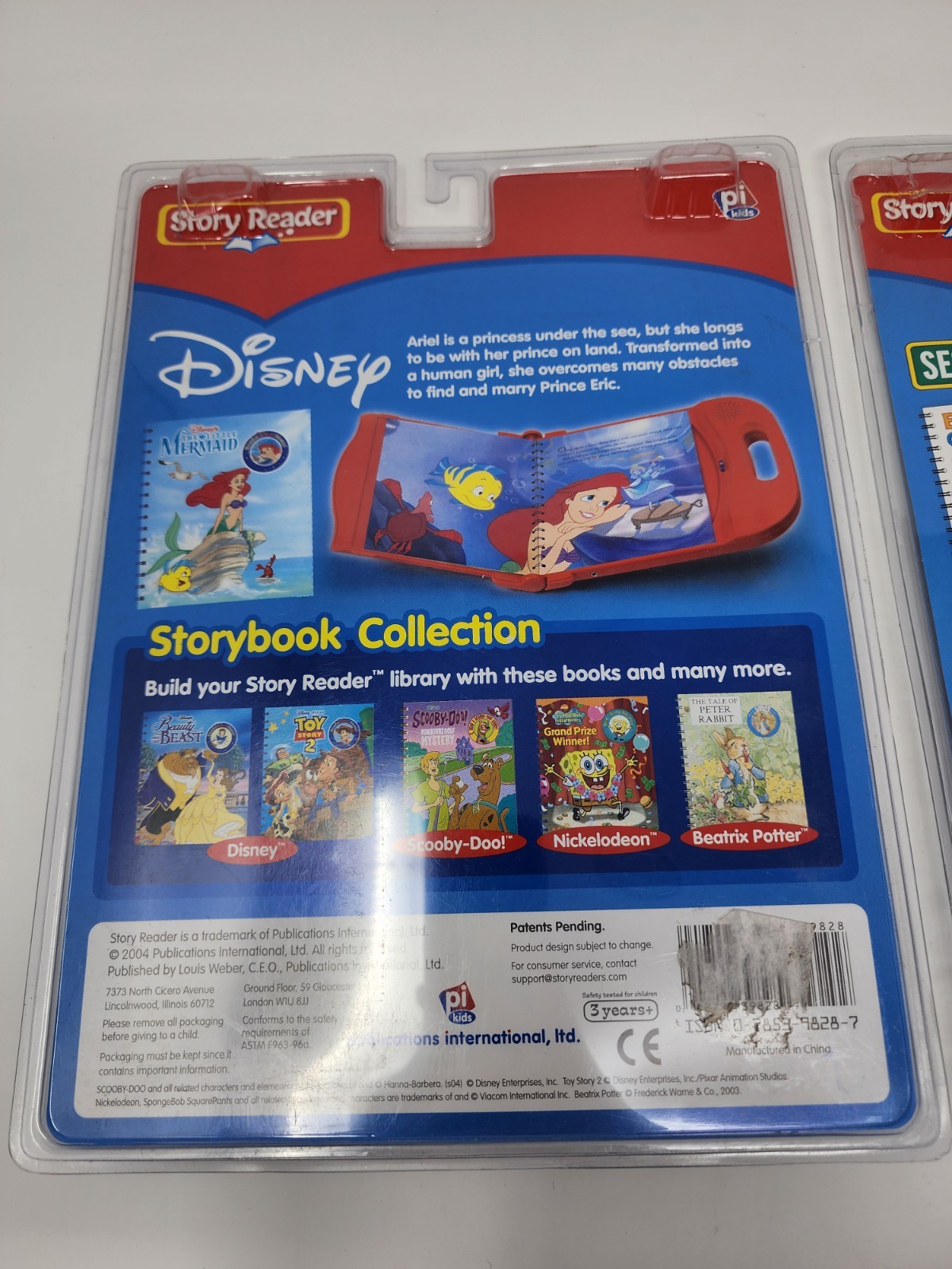 Story Reader Storybook And Cartridge 2 Pack (Elmo Adventure, Little Mermaid)