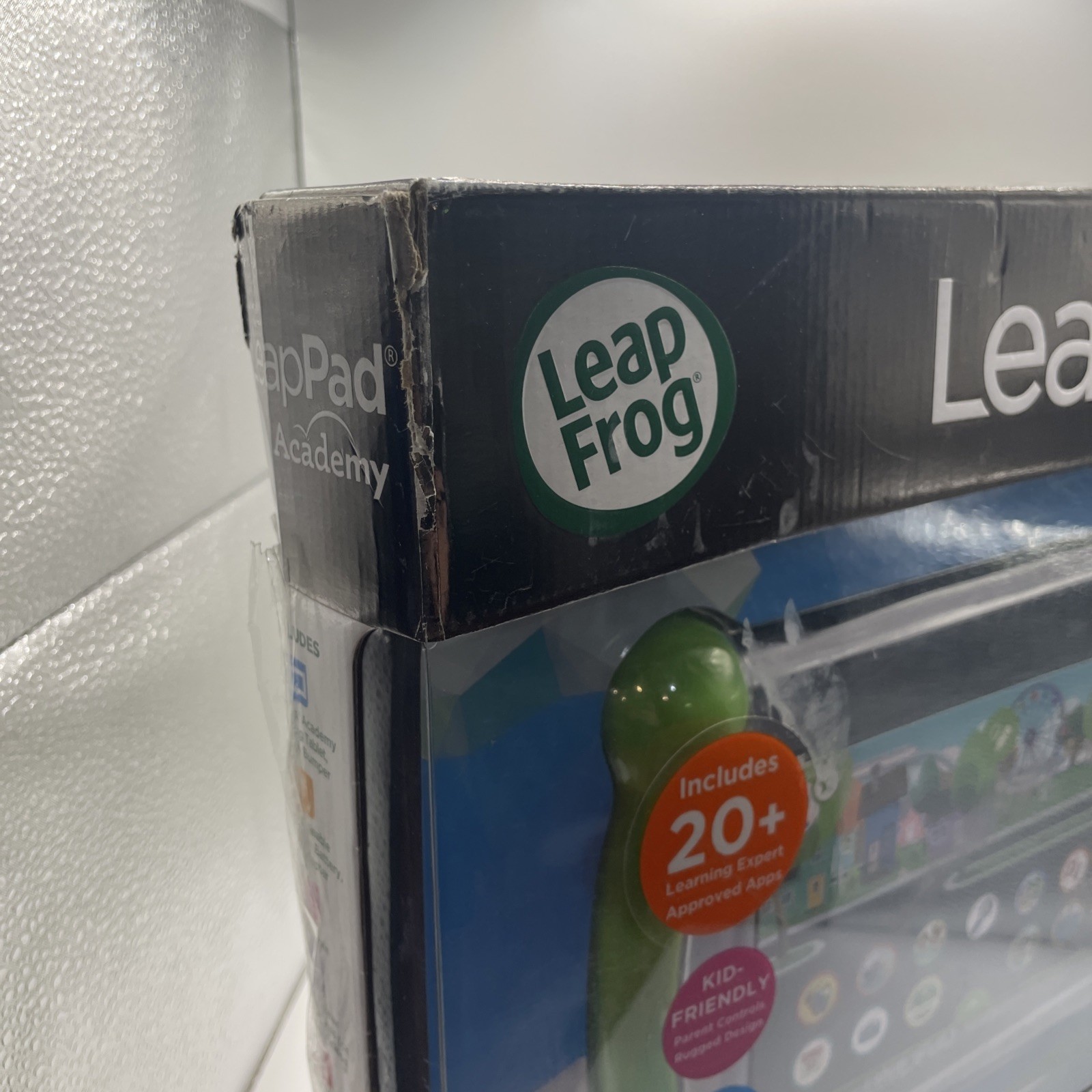 NEW Damaged Box LeapFrog LeapPad Academy Kids Learning Shatter‑Safe Tablet 7”