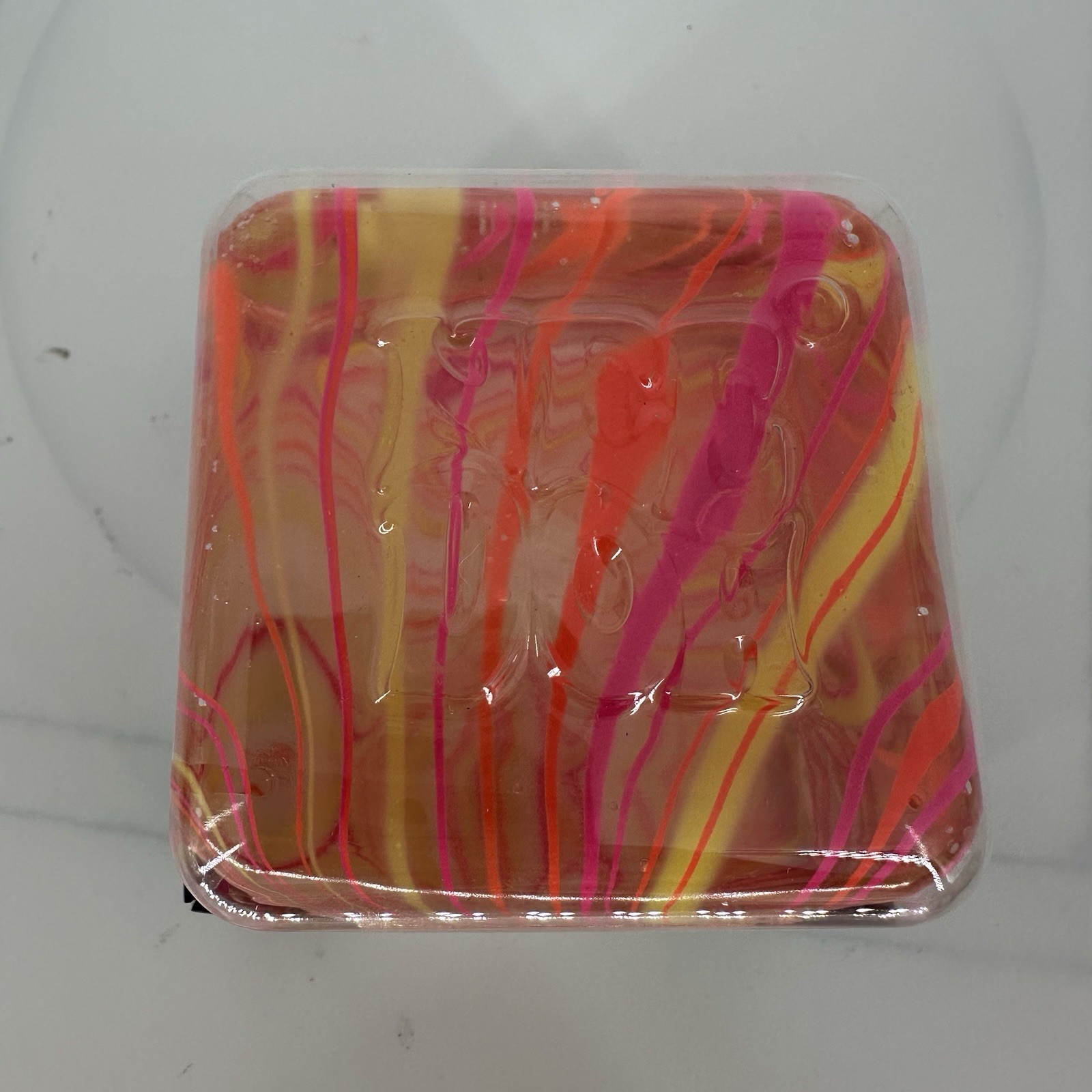 🔥 NeeDoh Nice Berg Swirl Jumbo Squishy Orange Yellow AUTHENTIC Schylling Stress