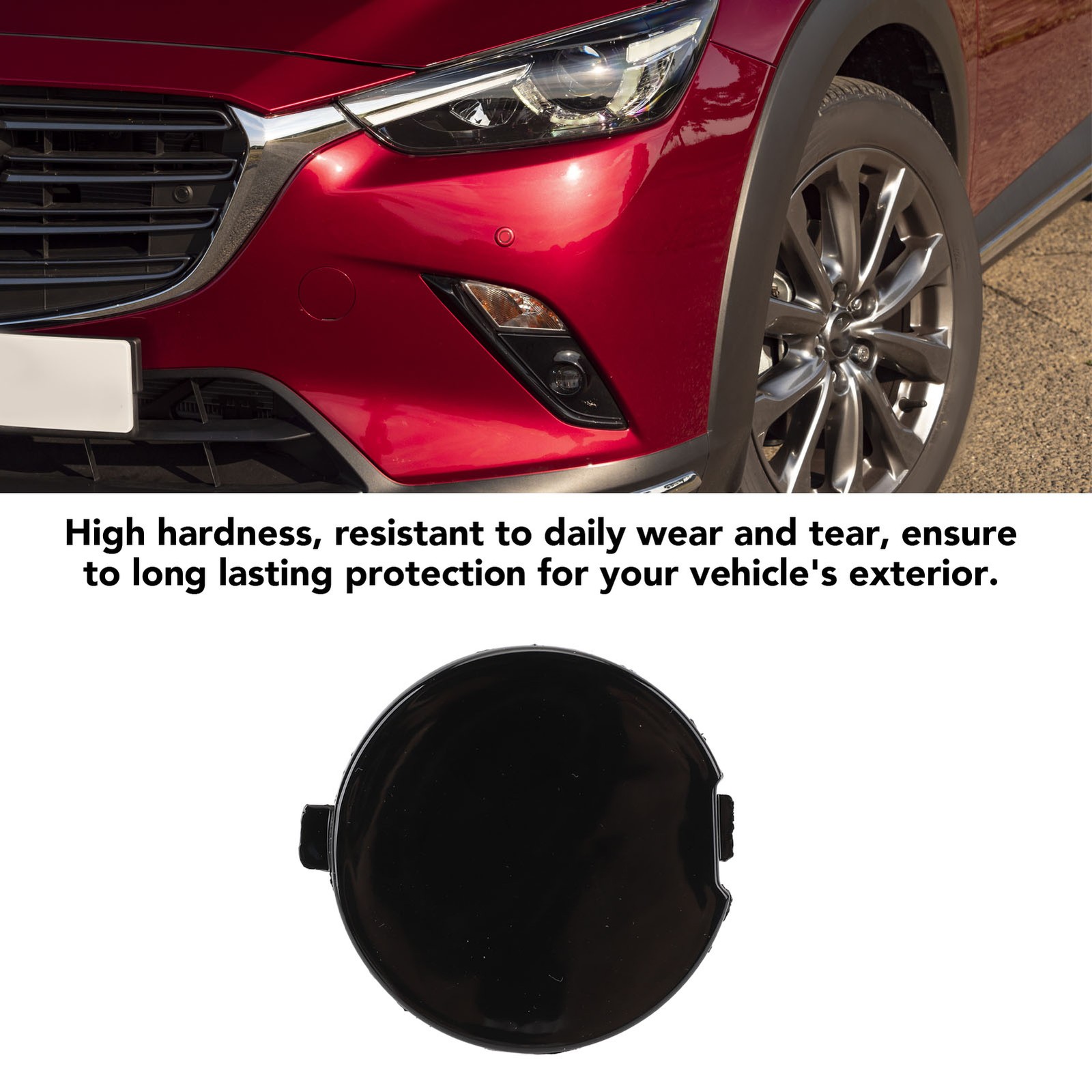 Front Bumper Tow Hook Eye Cover Front Bumper Towing Hook Eye Cap Left Side ZCYG