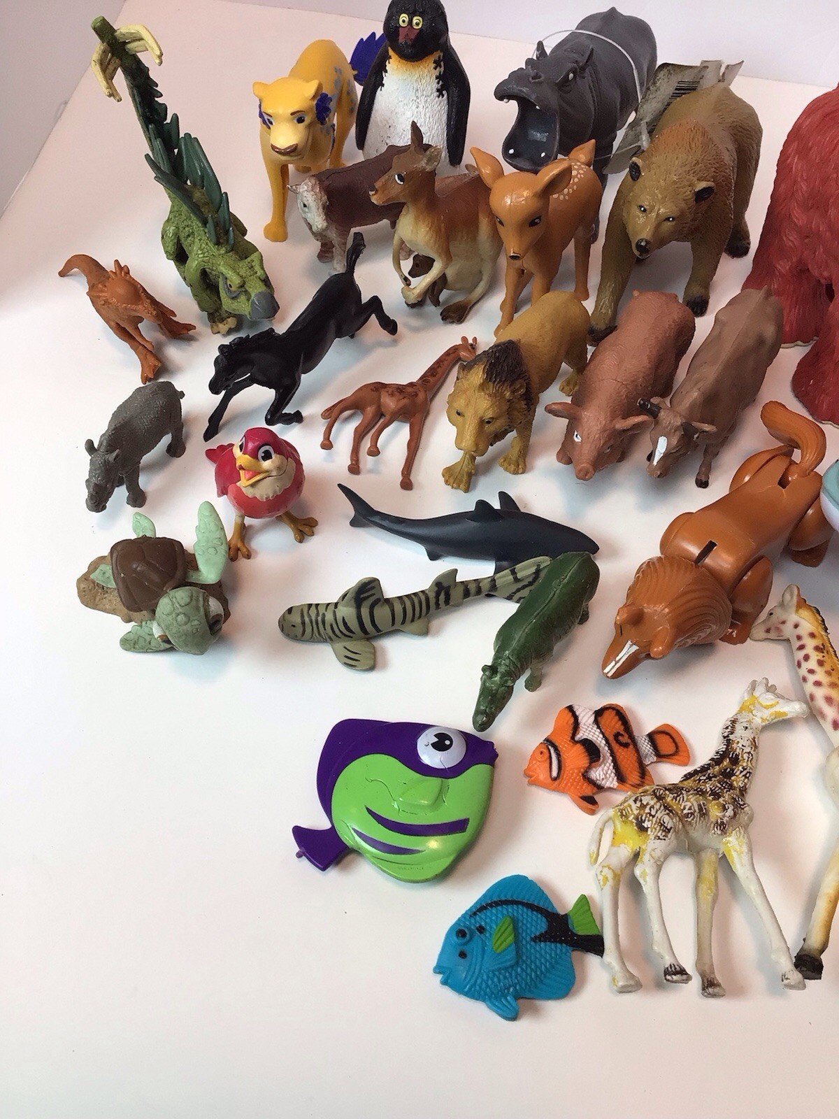 Large Lot Of Various Land/Sea Animal Figures Vintage/Modern Rubber Plastic