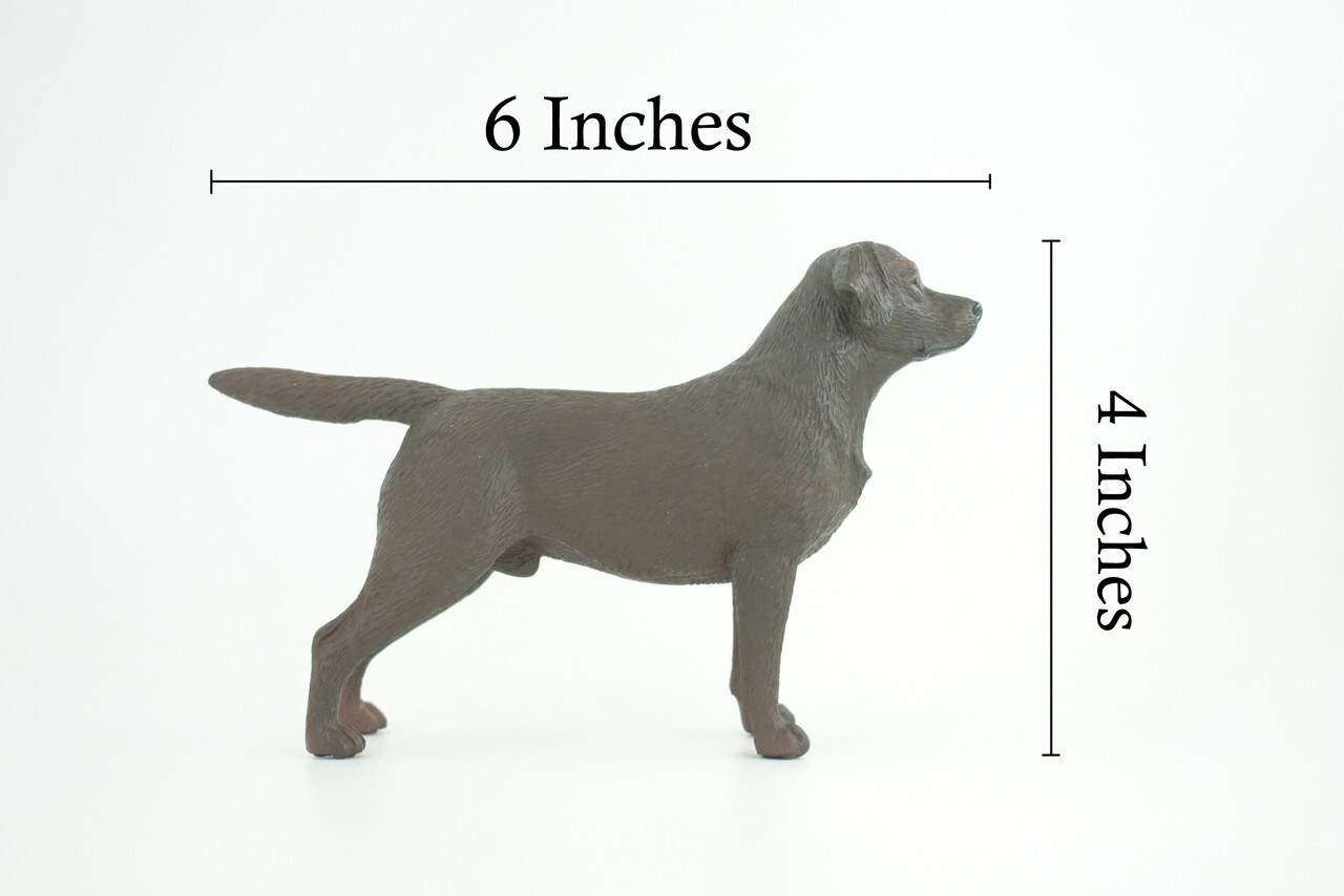Labrador Dog Toy, Chocolate, Brown, Realistic Hand Painted 6 Inches CH935 BB206