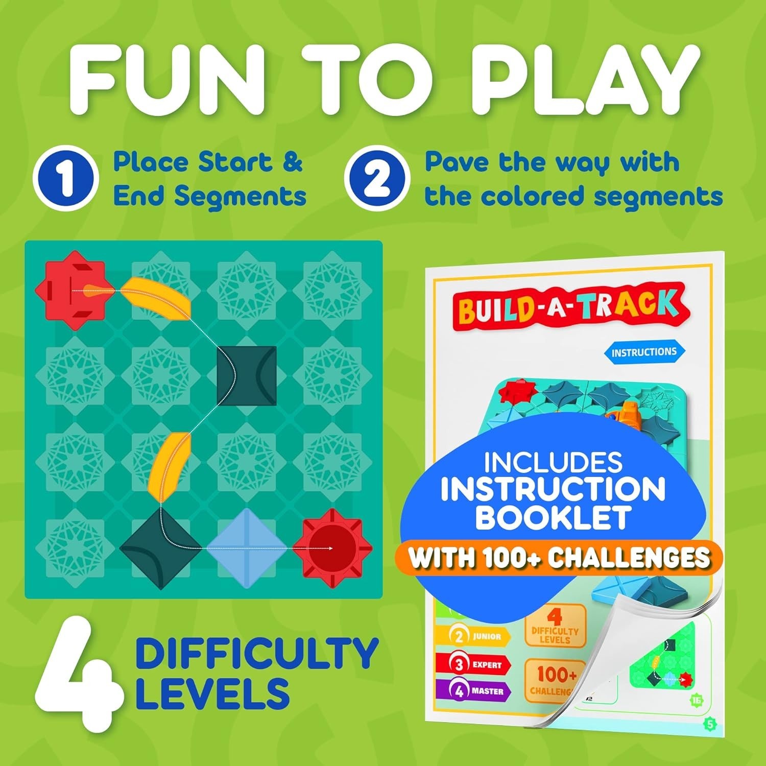 STEM Board Games for Kids Ages 4-8, Logic Puzzles for Kids Toys for 4 5 6 7 8 Ye