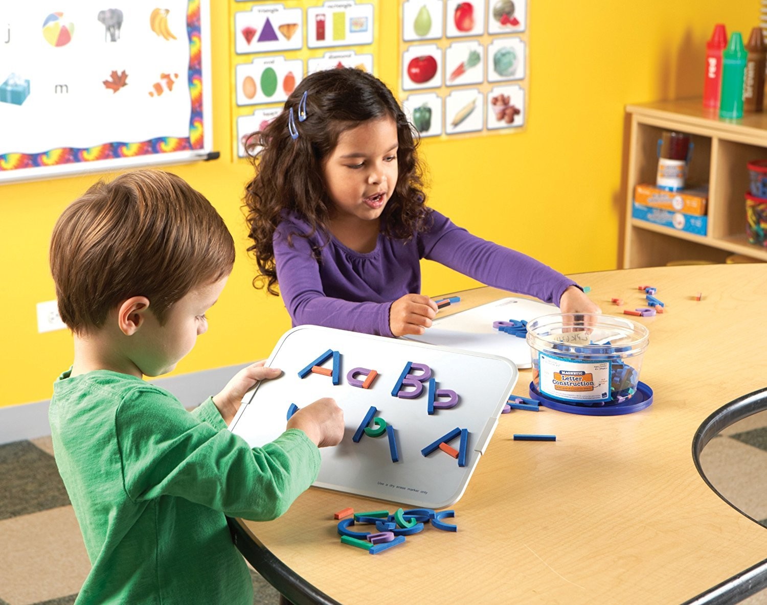 Learning Resources Magnetic Letter and Number Construction Small, Multi-color