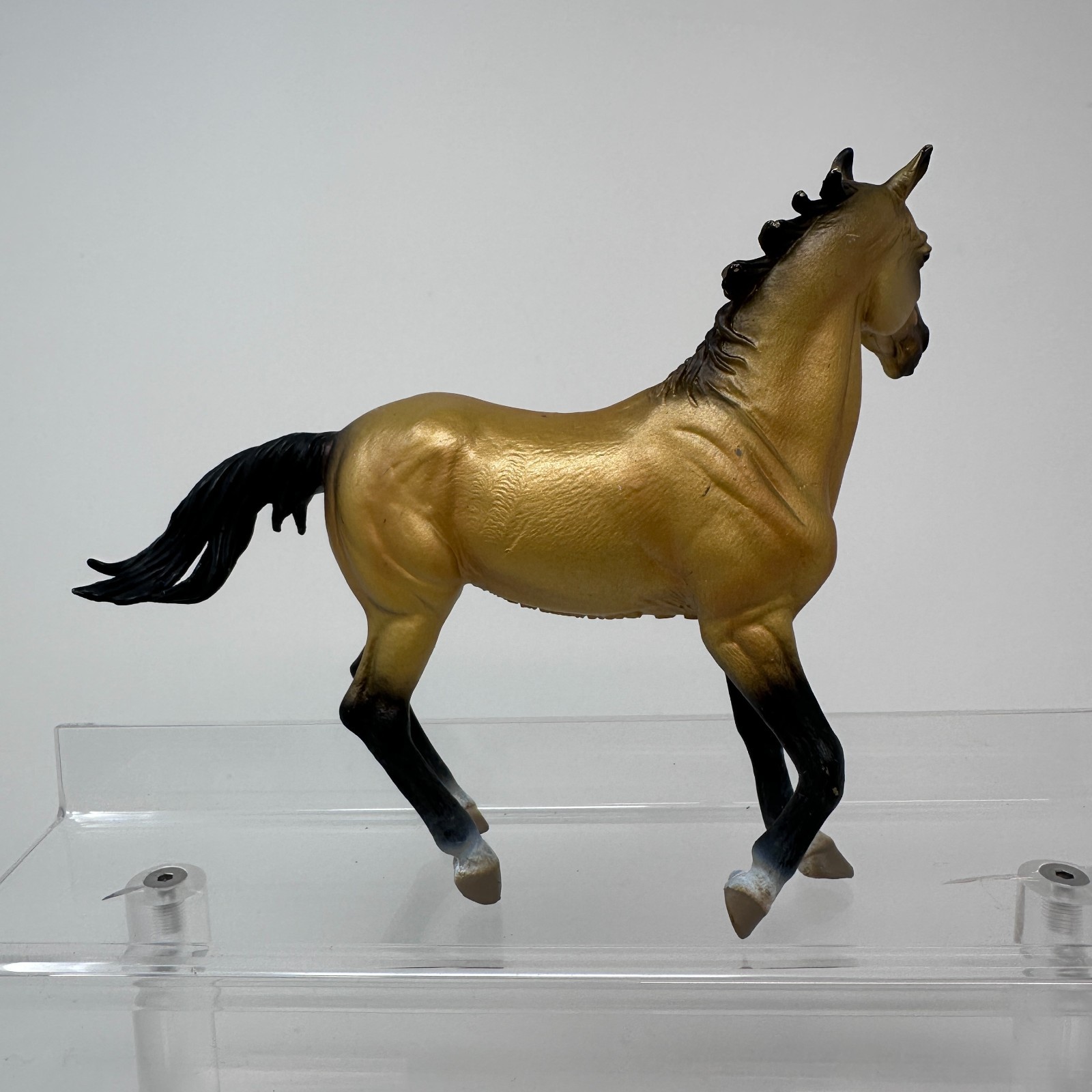 CollectA Akhal Teke Mare Figure Buckskin Horse Pony Stallion Figurine 6.5″ 2013