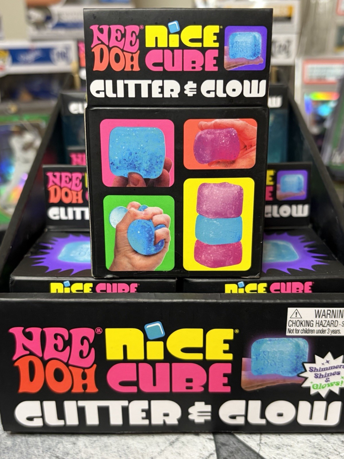 🔥Genuine Needoh Purple Nice Cube Glitter and Glow (Same day Ship) US Seller !