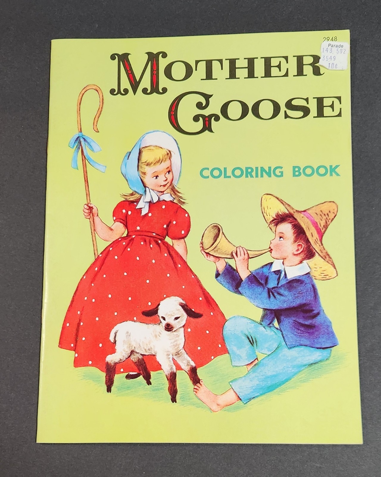 3 Vintage 1967 Coloring Books: Mother Goose, What-If Zoo & First Color Book