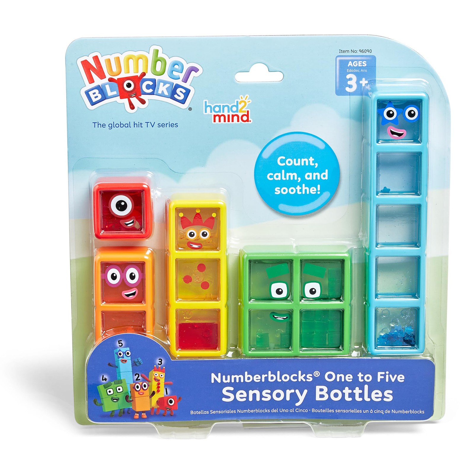 to Five Sensory Bottles, Numbers for Toddlers, Counting Toys, Calming Sensory…