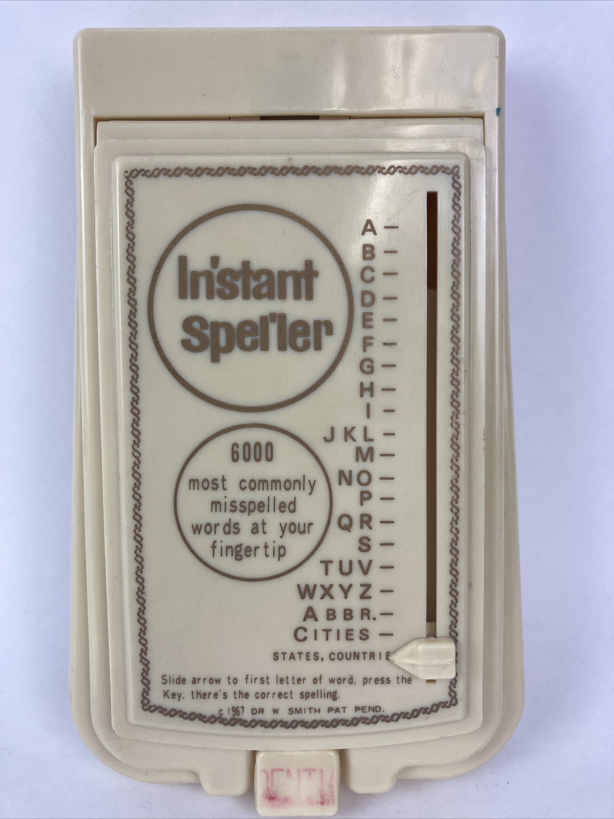 Vintage 1967 In’stant Spel’ler Word Reference