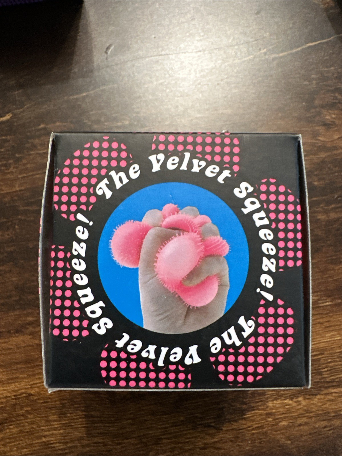 Nee Doh Fuzzball Flower Power In Pink The Velvet Squeeze Brand New