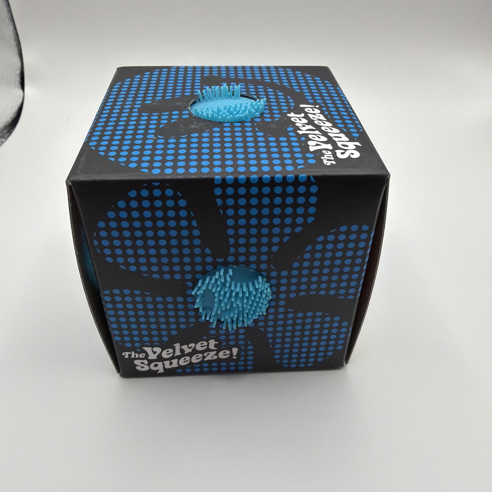 NEE DOH FUZZ BALL Velvet Squeeze- BLUE NEW!