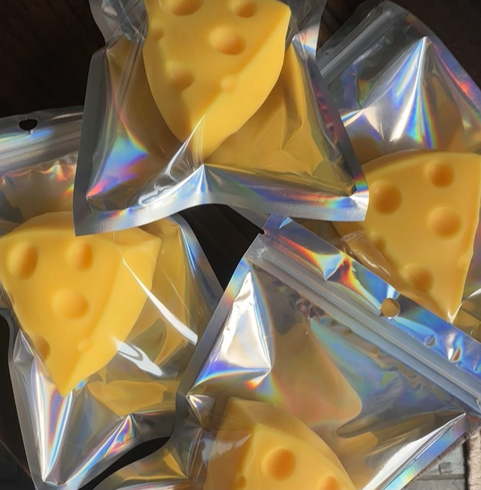 Squishy Cheese Block Stress Ball Like Nee Doh Soft Squeeze Like Sunny Days Gel