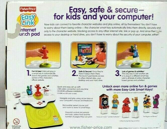New Fisher-Price Easy Link Computer Internet Launch Pad Elmo Dragon Tales Dog