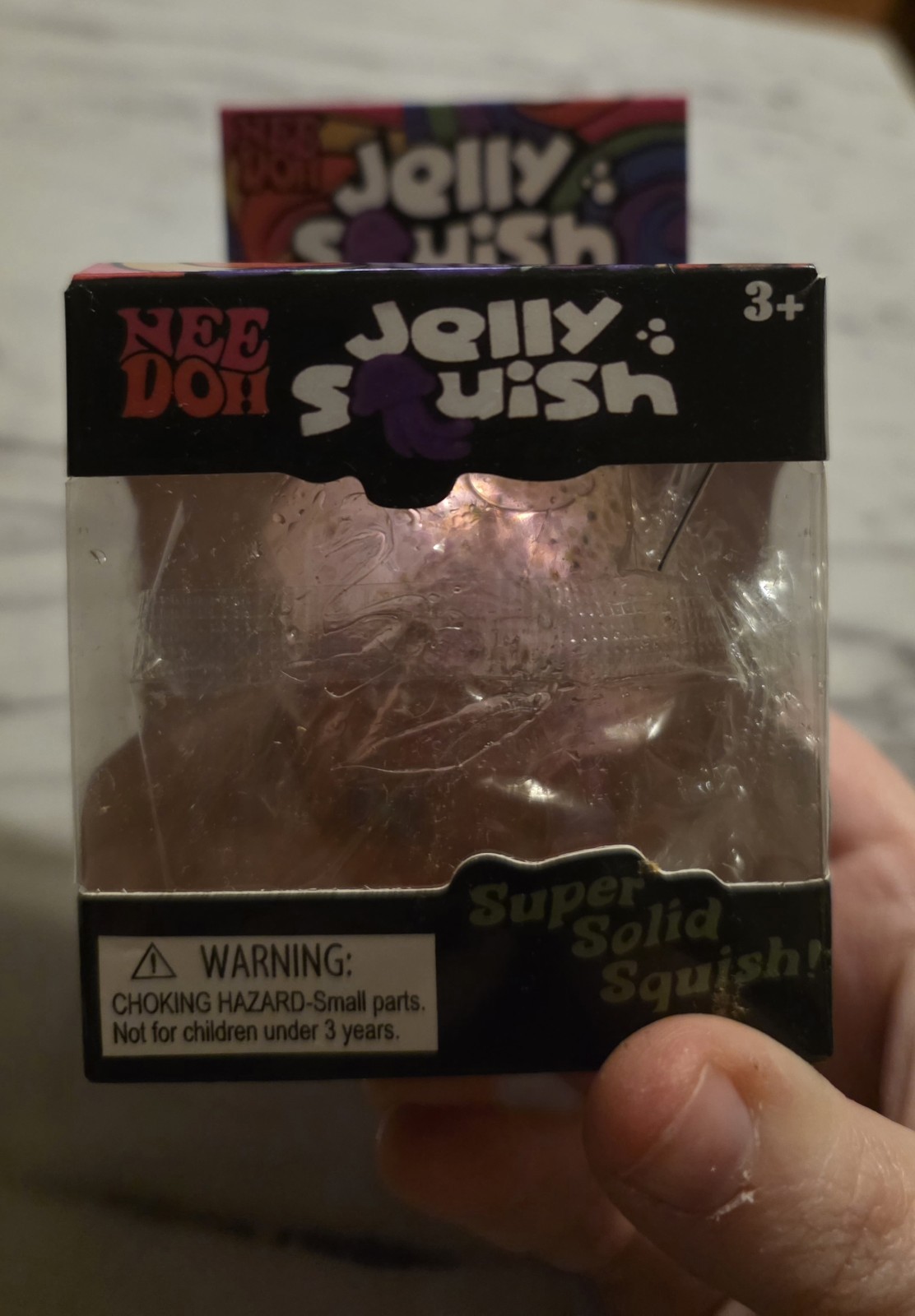 Pink Glitter Jellyfish UNBRANDED New In Box Squishy Toy