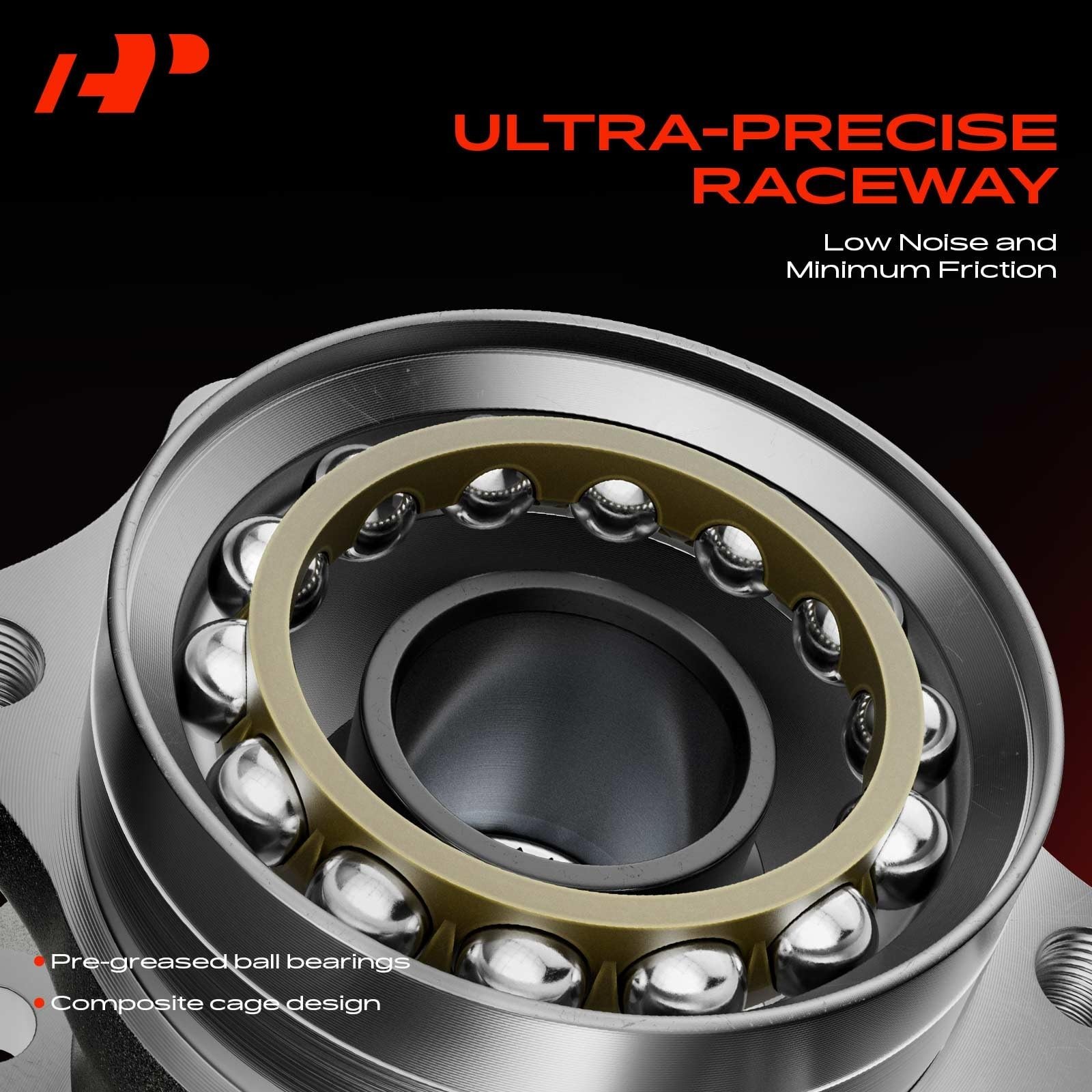 A-Premium 2 x Rear Wheel Bearing and Hub Assembly with 5-Lug Compatible with …