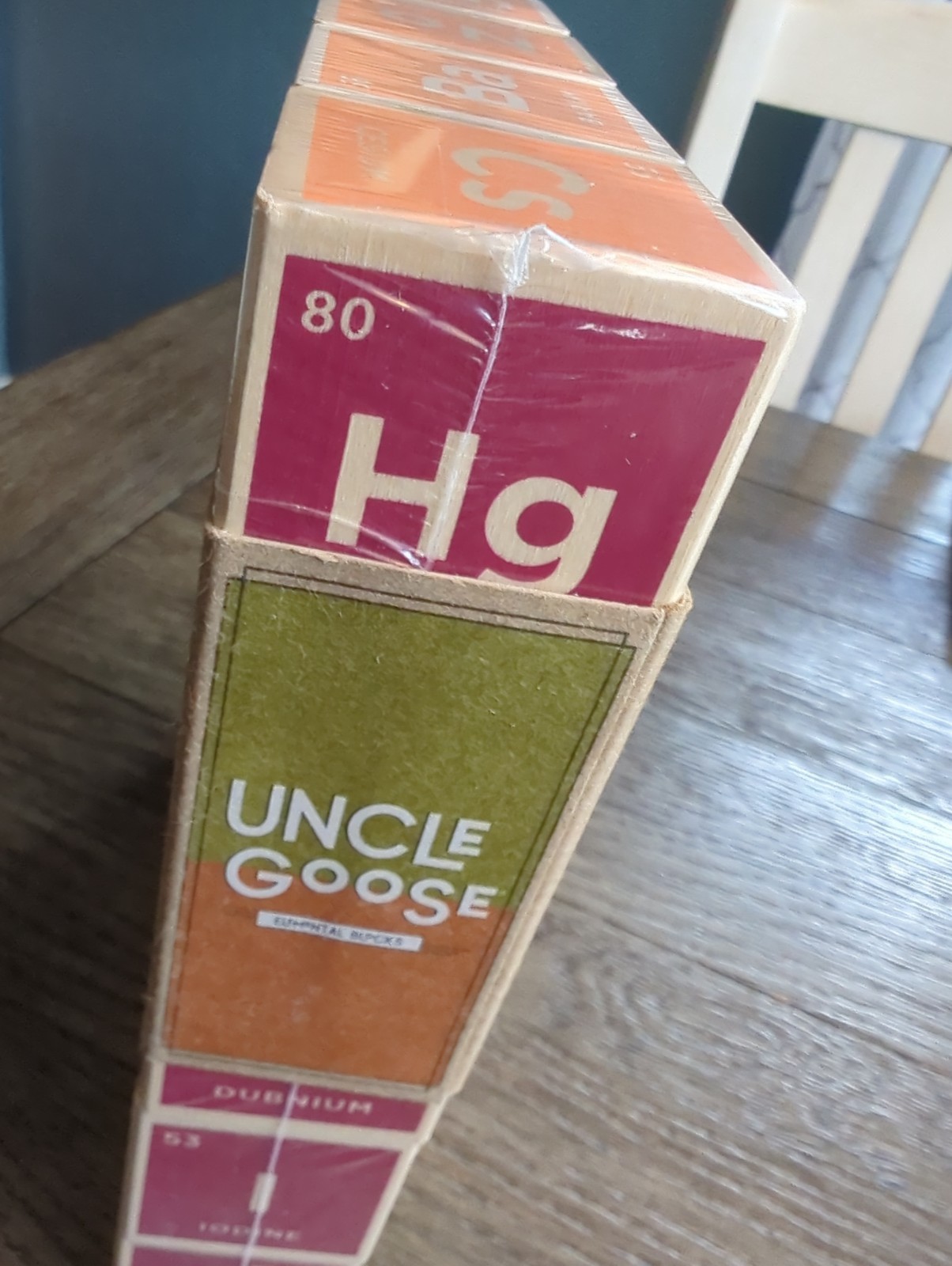 Uncle Goose Periodic Table Elemental WOOD BLOCKS Set of 20 Multicolor NEW