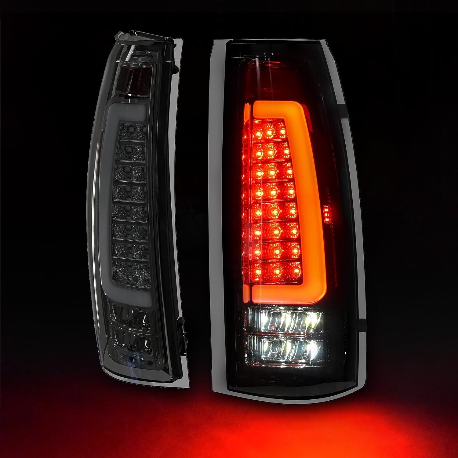 LED Tail Lights Chevy GMC 88-99 Smoked Replacement