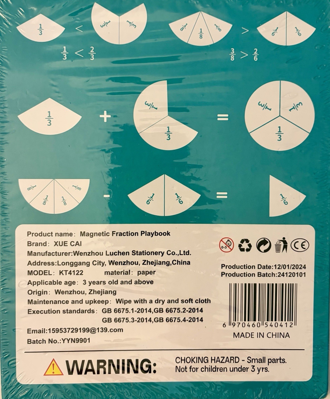 Magnetic Fraction Playbook Build Fraction Logic Compare Fraction Sizes Sealed