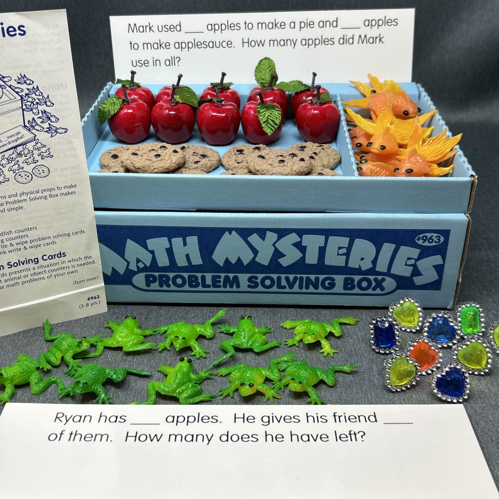 VTG 1995 Toys To Grow On Math Mysteries Problem Solving Box Fun Homeschool #963