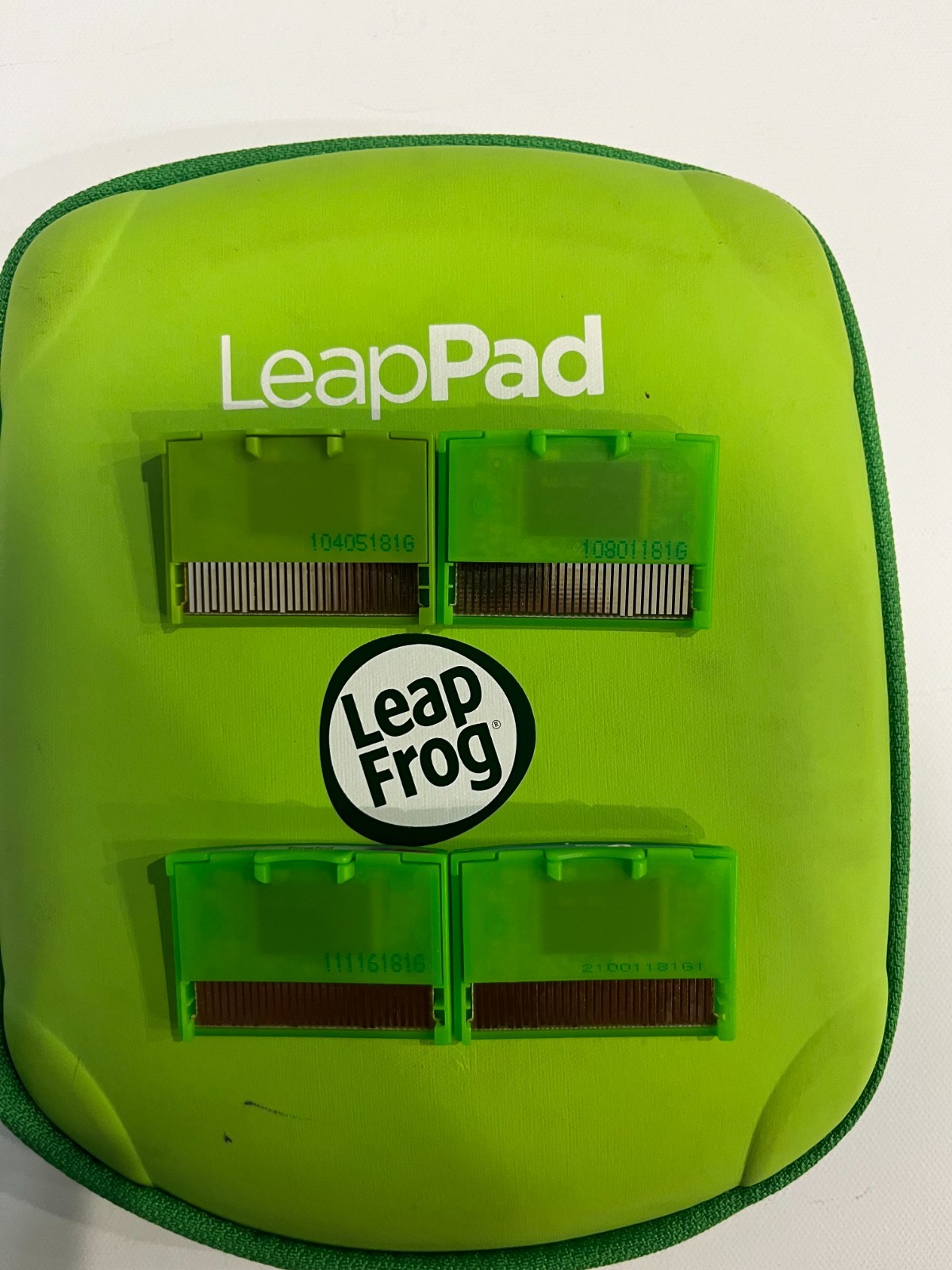Lot of 4 Leap Frog Leapster Explorer Leap Pad Learning Game Cartridges + Case