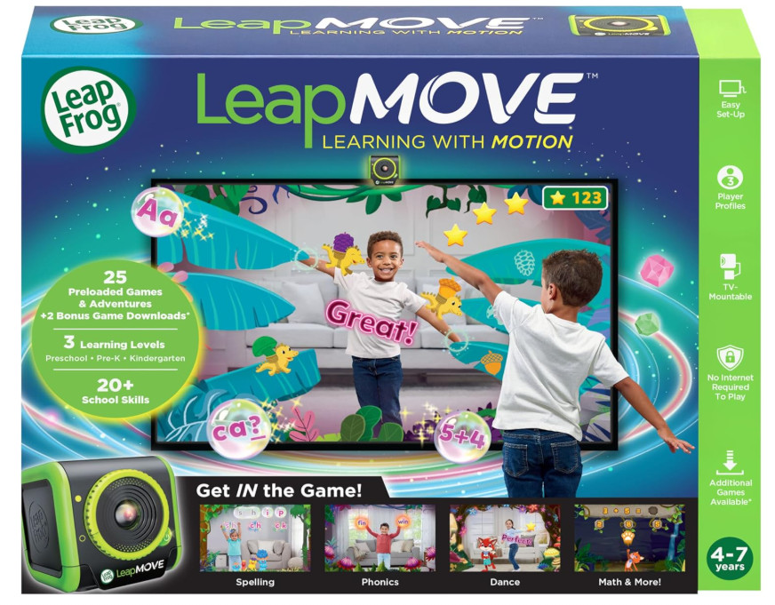 Leap Move Active Learning Video Game System 25 Games Kids Ages 4–7
