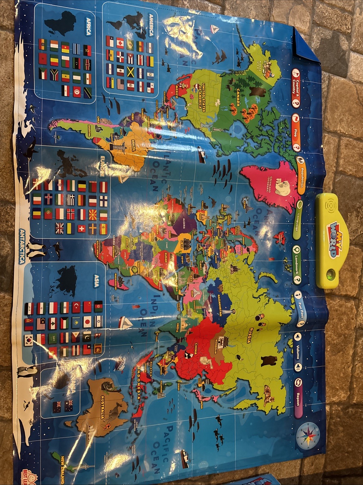i-Poster My World Interactive Map – Educational Talking Map for Kids of Ages 6+