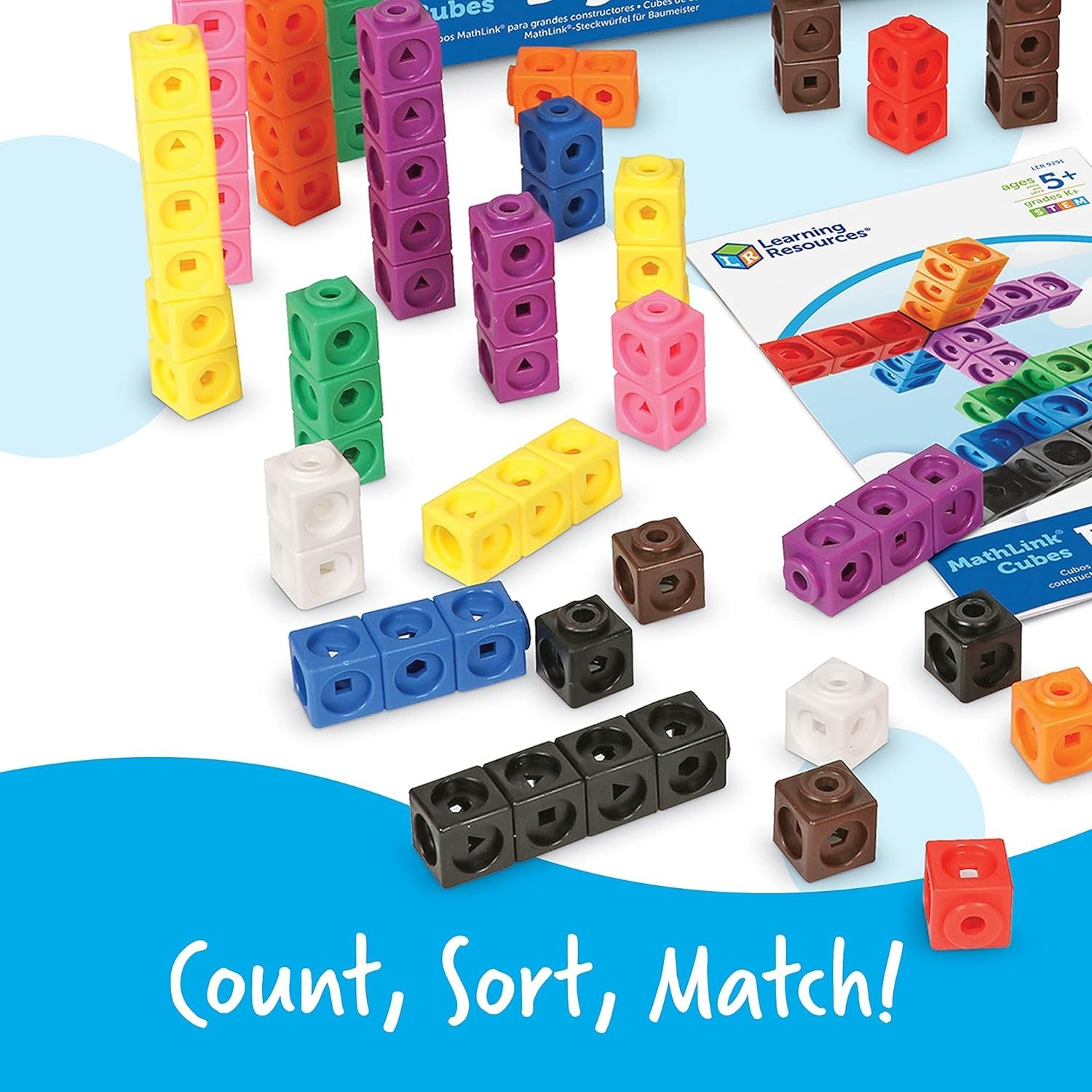 Colorful Math Manipulatives – Building Blocks for Kids