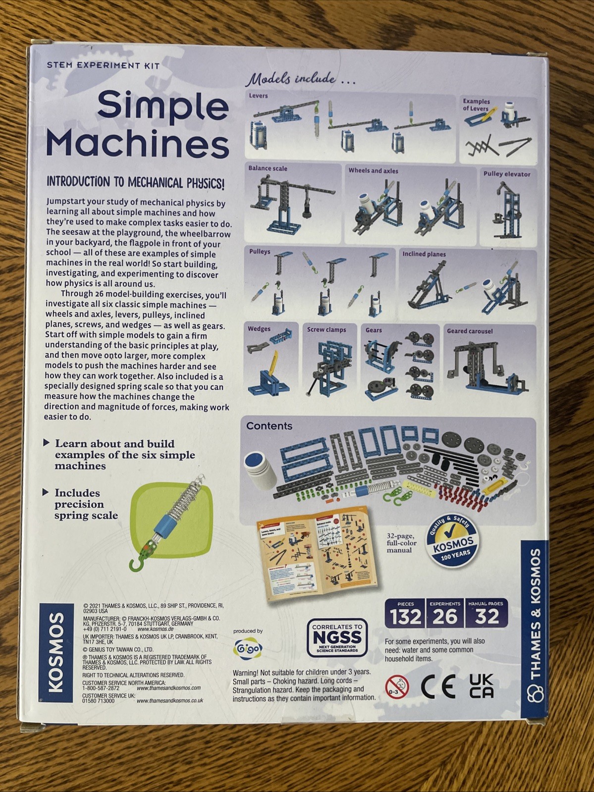 Simple Machines Thames & Kosmos STEM Experiment Kit Science Physics 665069 NEW