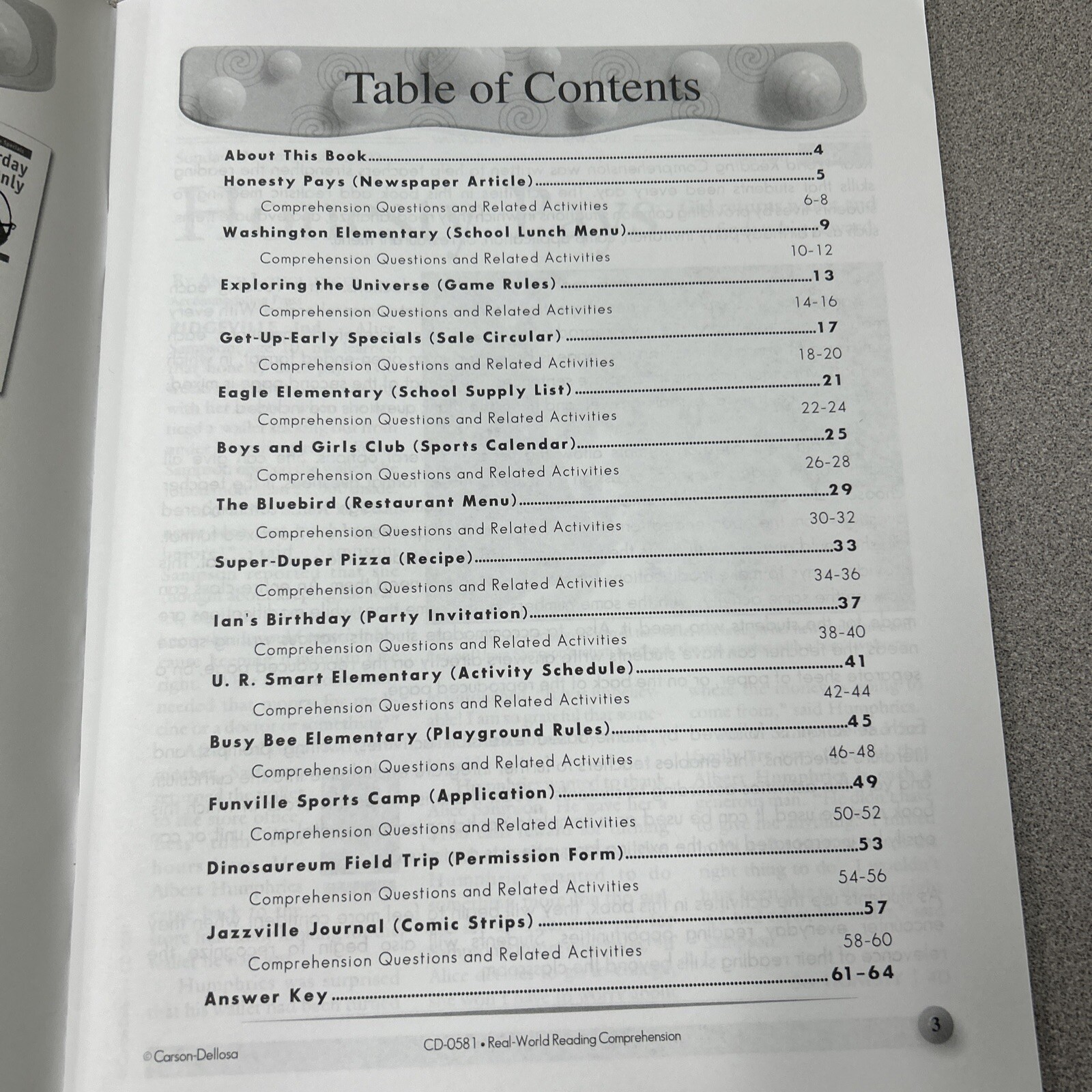 REAL-WORLD READING COMPREHEN 3-4 Toys And Games Nonfiction Homeschooling Teacher