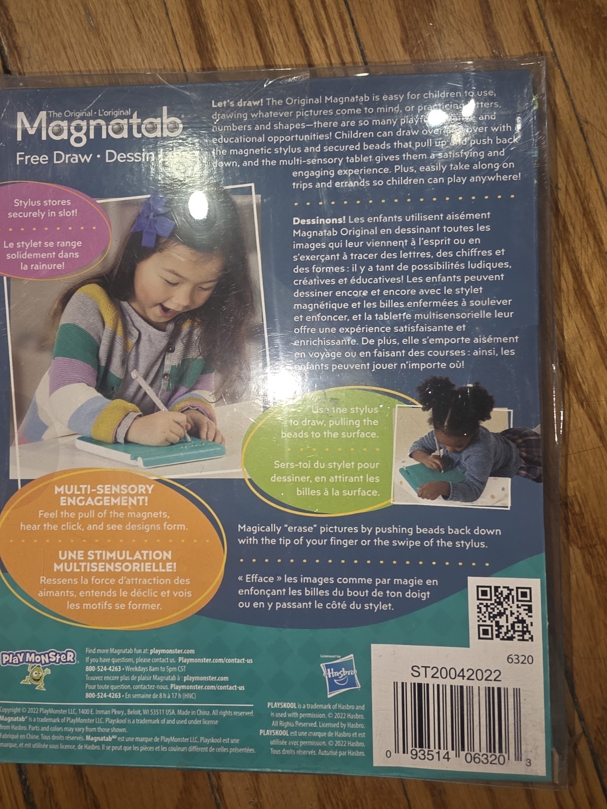 Playskool Magnatab Free Draw Magnetic Drawing Tablet Green Ages 3+ MPN 6320