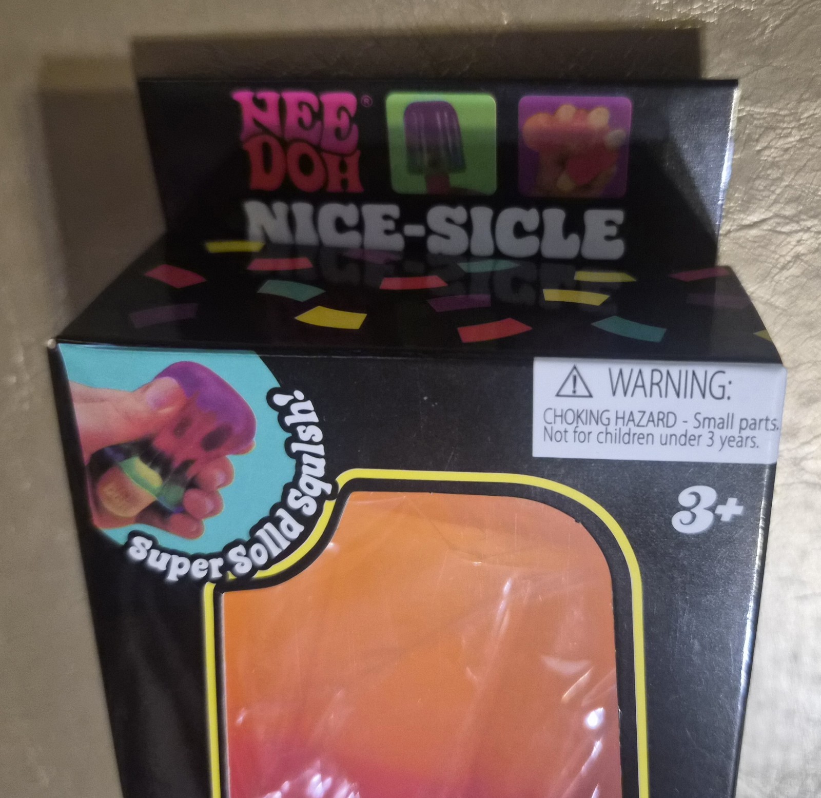 NEEDOH NICE-SICLE 3 INCH ORANGE POPSICLE SQUISHY TOY NIB