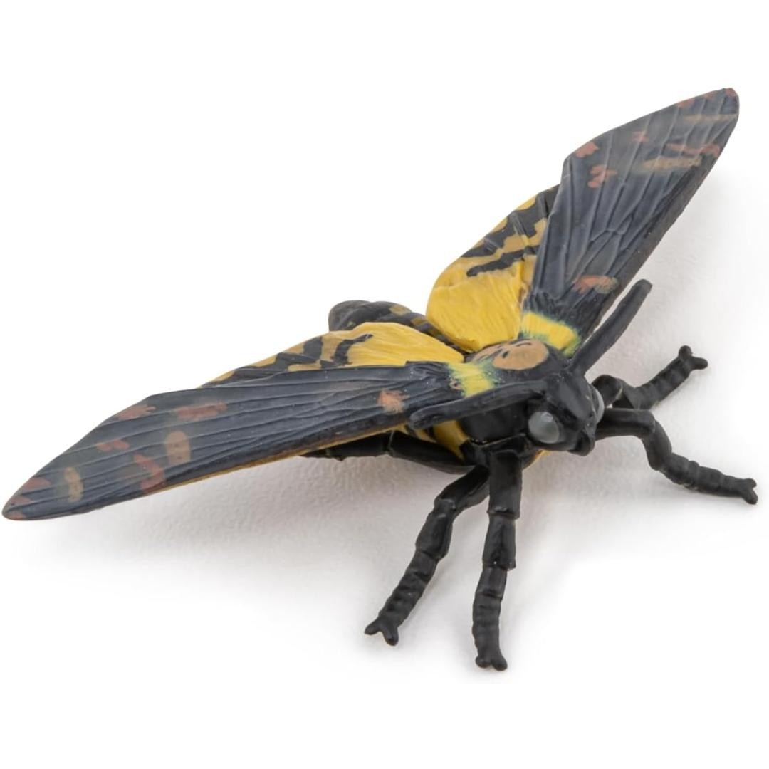 Hawkmoth Figurine – Hand Painted Collectible Toy Moth Insect Figure – NEW Papo
