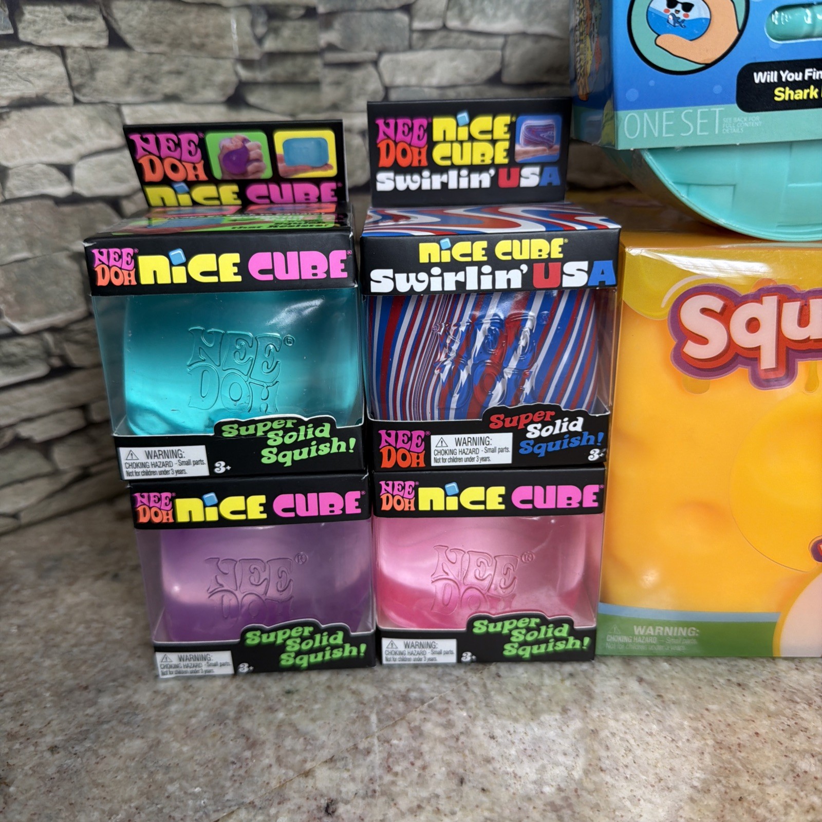 RMS Dumpling & NeeDoh Schylling Nice Cubes, USA SWIRL Authentic Bundle OF 8🔥