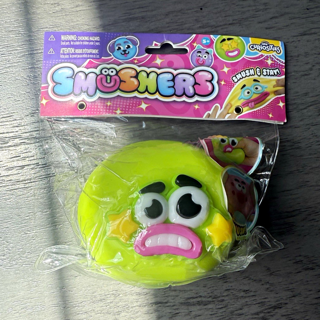 ORB Emojiners Emojiners Smoosh & Staa Squishy Squeeze Toy, Green, Ages 4+