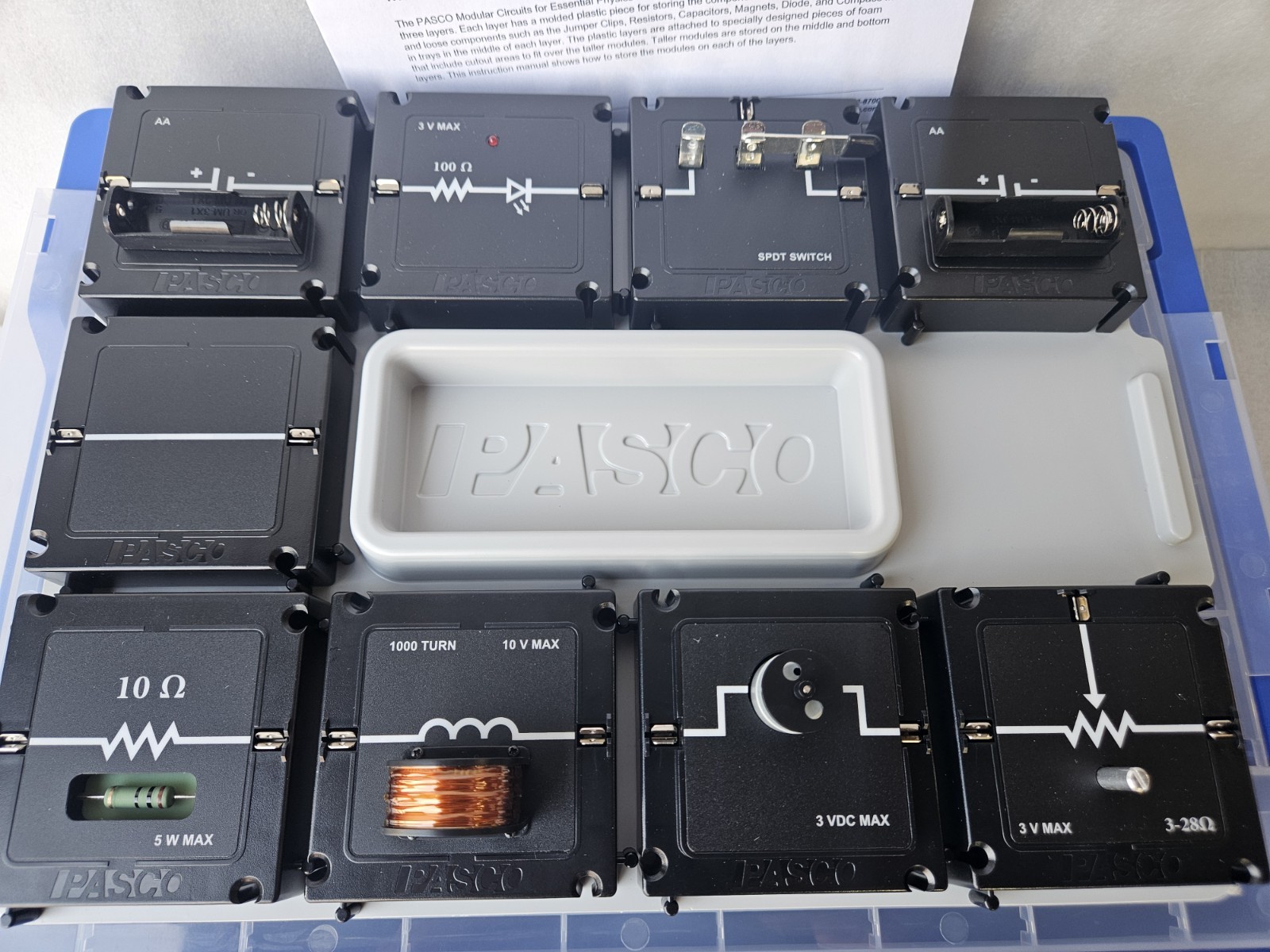 Pasco Modular Circuits Standard Kit EM-3536 For Essential Physics