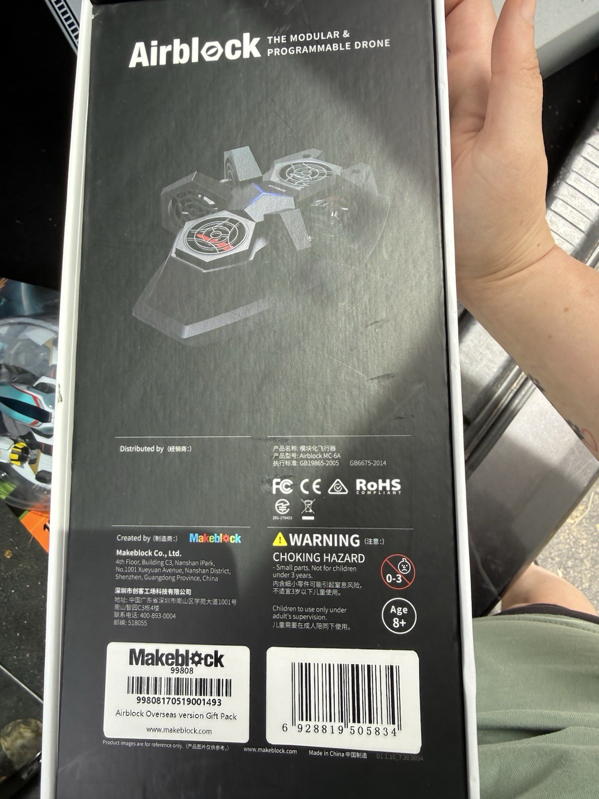 Makeblock Airblock Modular Programmable Drone Hovercraft