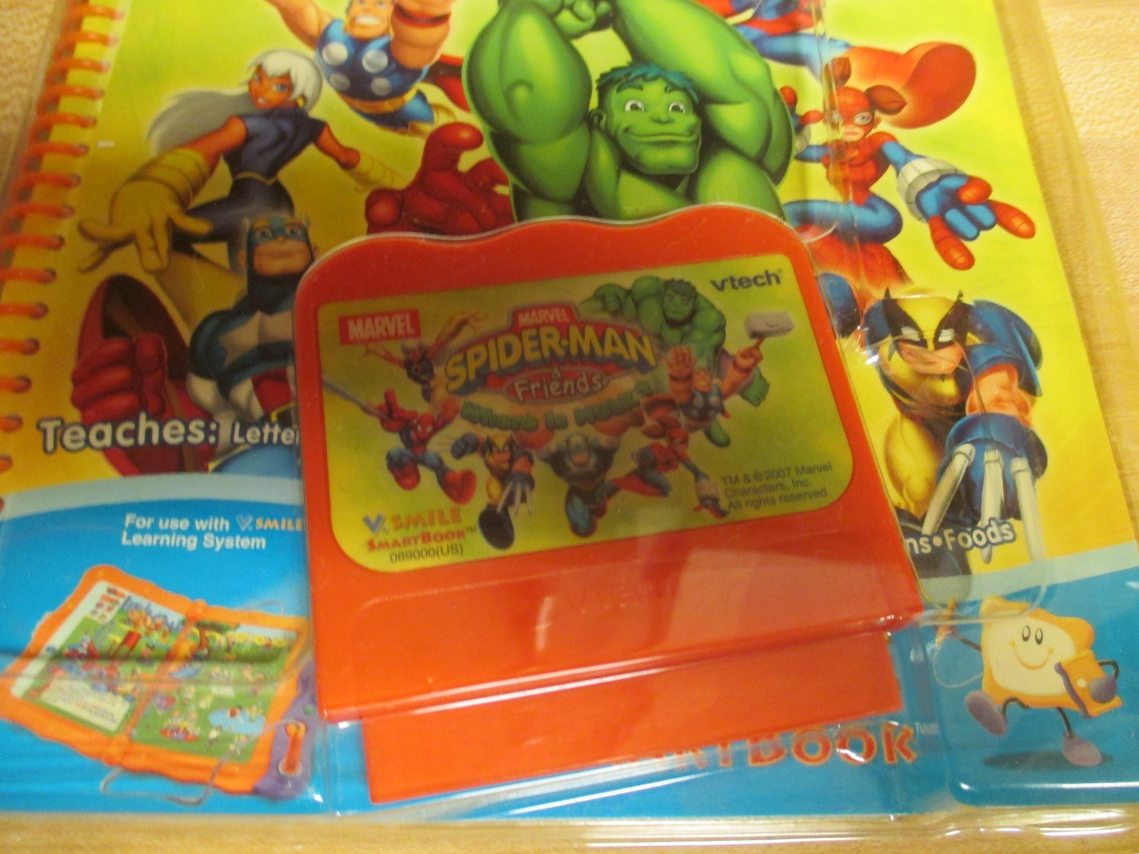 VTech VSmile SmartBook Marvel Spider-Man & Friends-Where Is Hulk? Game Cartridge