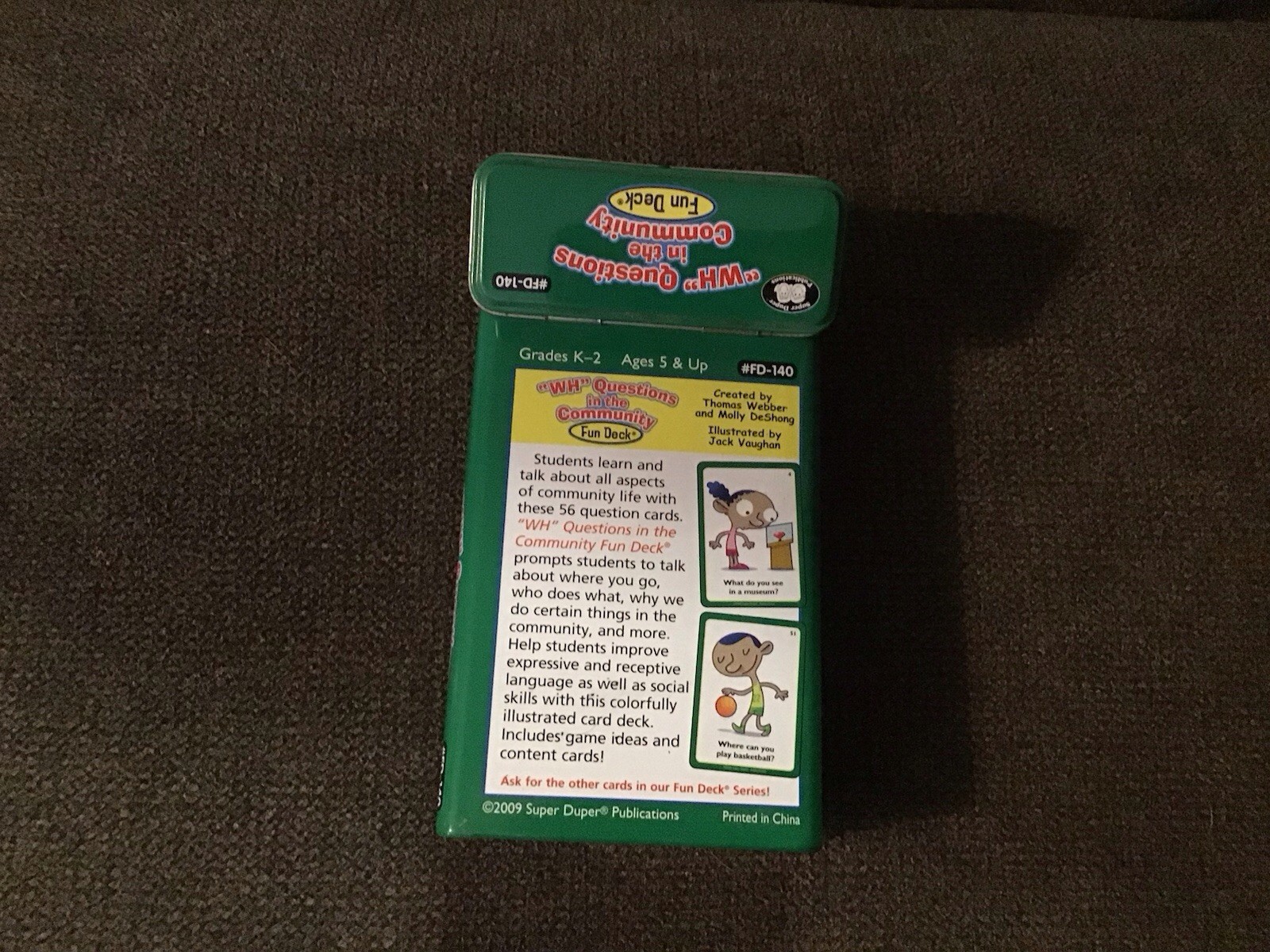 Super Duper Publications WH Questions Community Fun Deck 56 Cards Social Skills