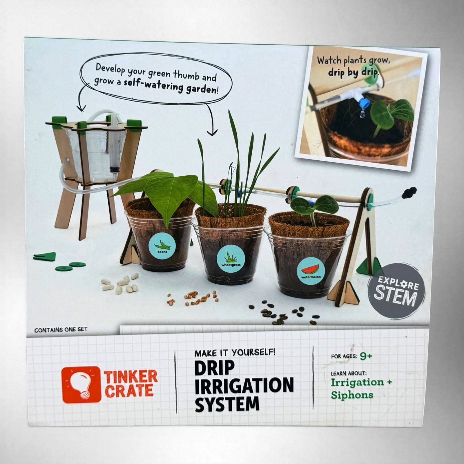 KiwiCo Tinker Crate Drip Irrigation System Gardening STEM Crunch Homeschool Lab