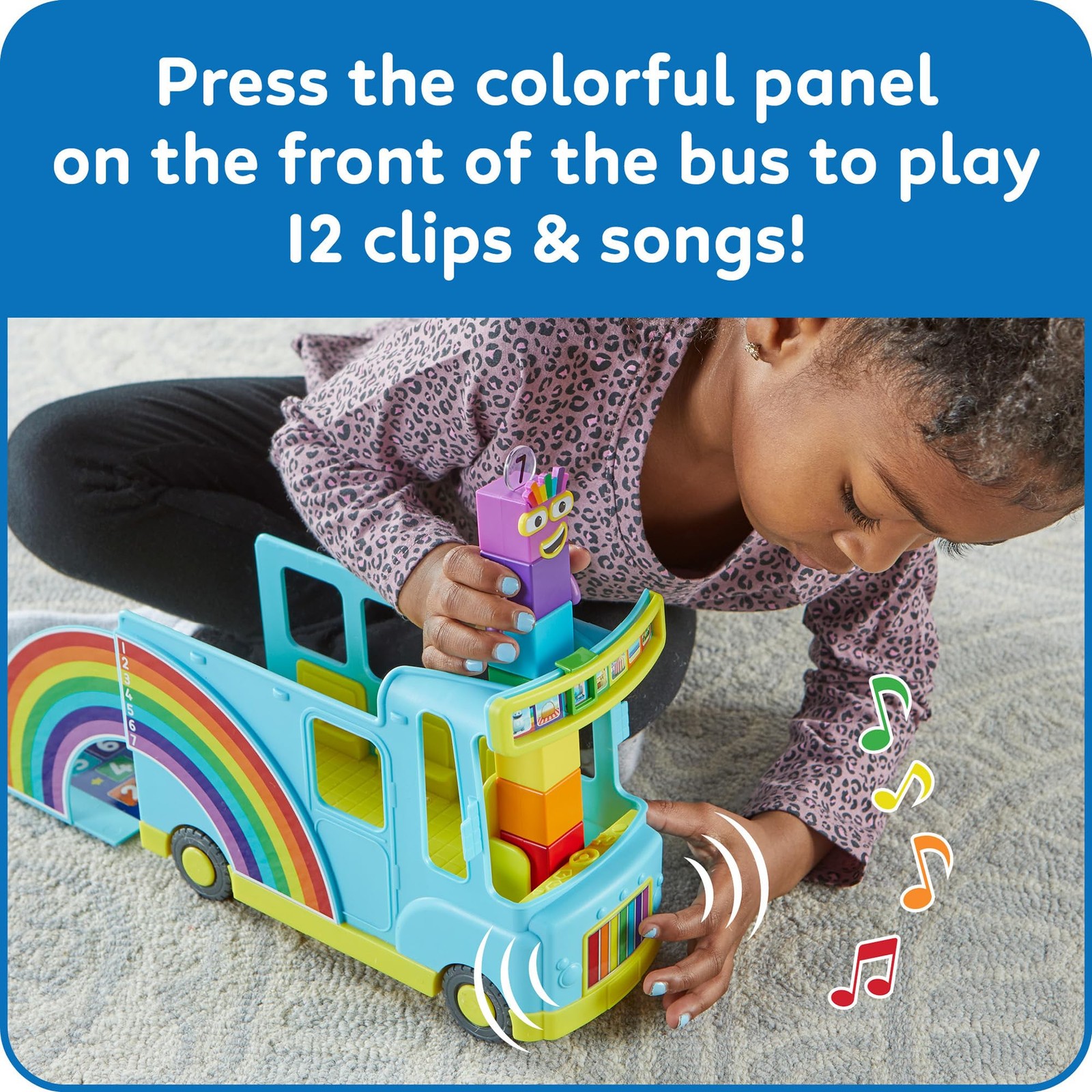 hand2mind Numberblocks 4.7 inches x 10.4 x 7.7 inches, Multicolor