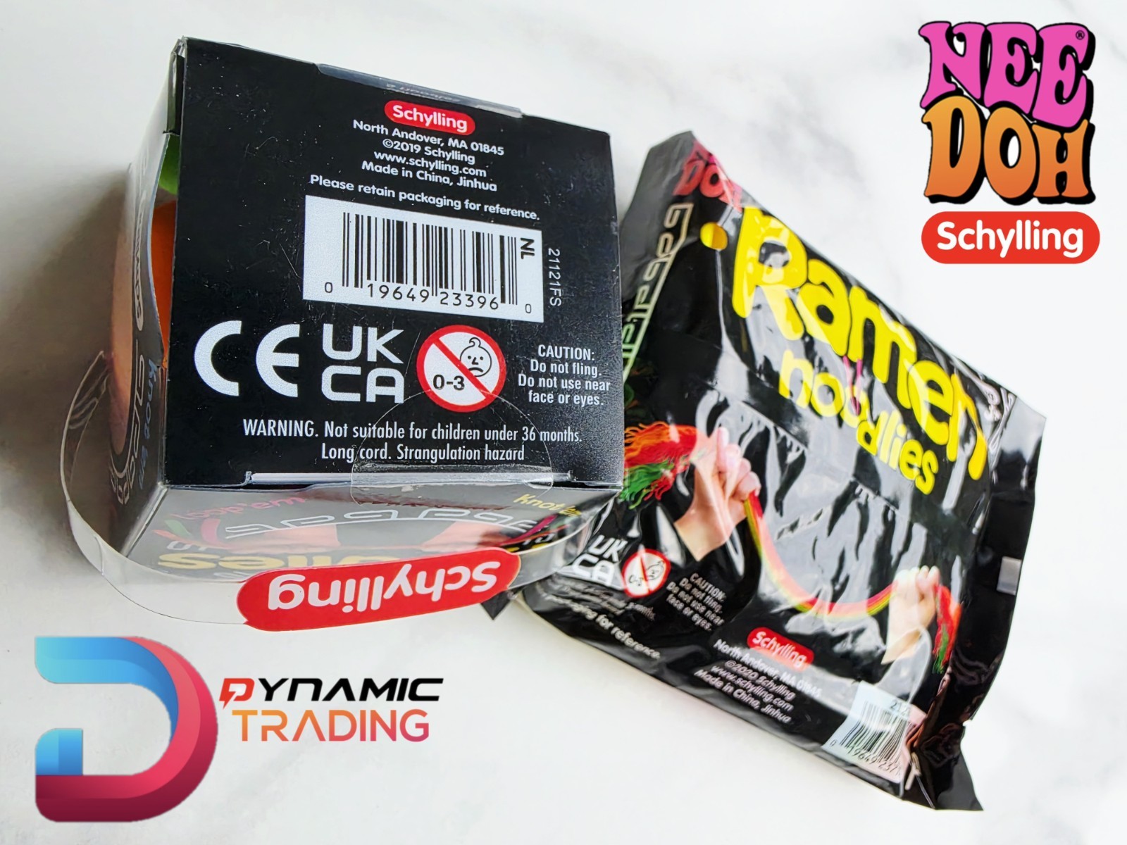 NeeDoh Ramen Noodlies Bundle Set Nee Doh Sensory Fidget Squishy Noodles Toy NEW