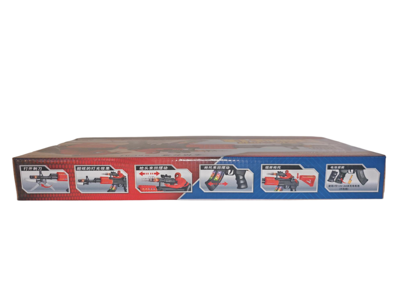 Spiderman Toy Blaster Gun 56cm – Light & Sound Effects – Kids Role Play Toy 3+