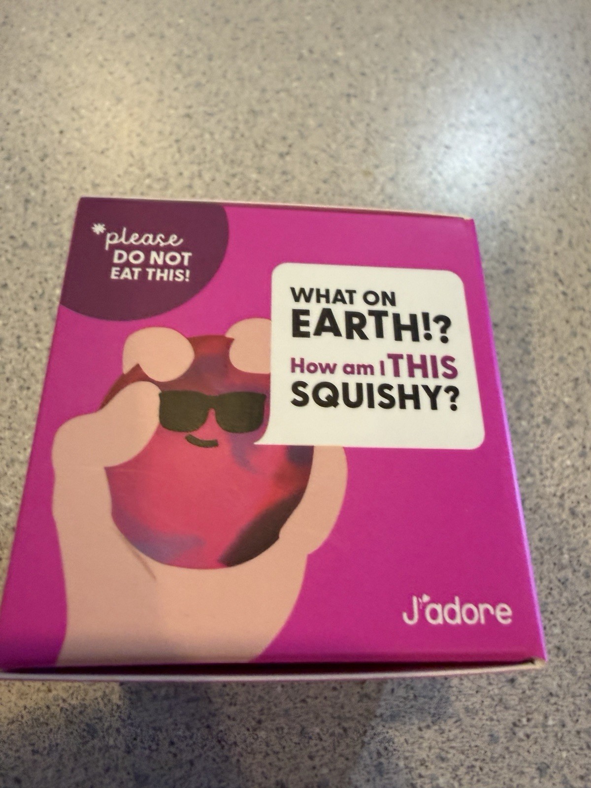 New J’adore Solar Squishy Ball Pink Purple Squishers Squeeze Fidget Toy 3+
