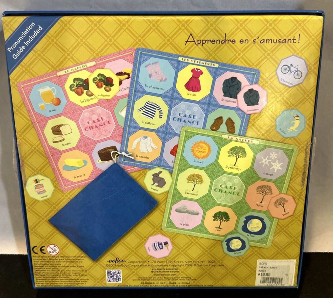 eeBoo French Bingo Vocabulary Game