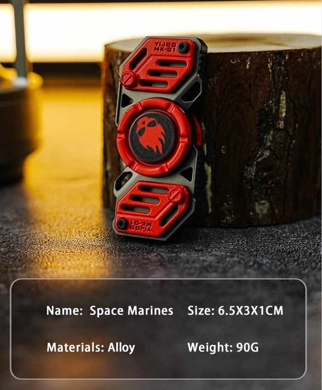 EDC Fidget Toys • Space Marines • Luminous Metal Alloy Fidget Spinner ADHD Tool