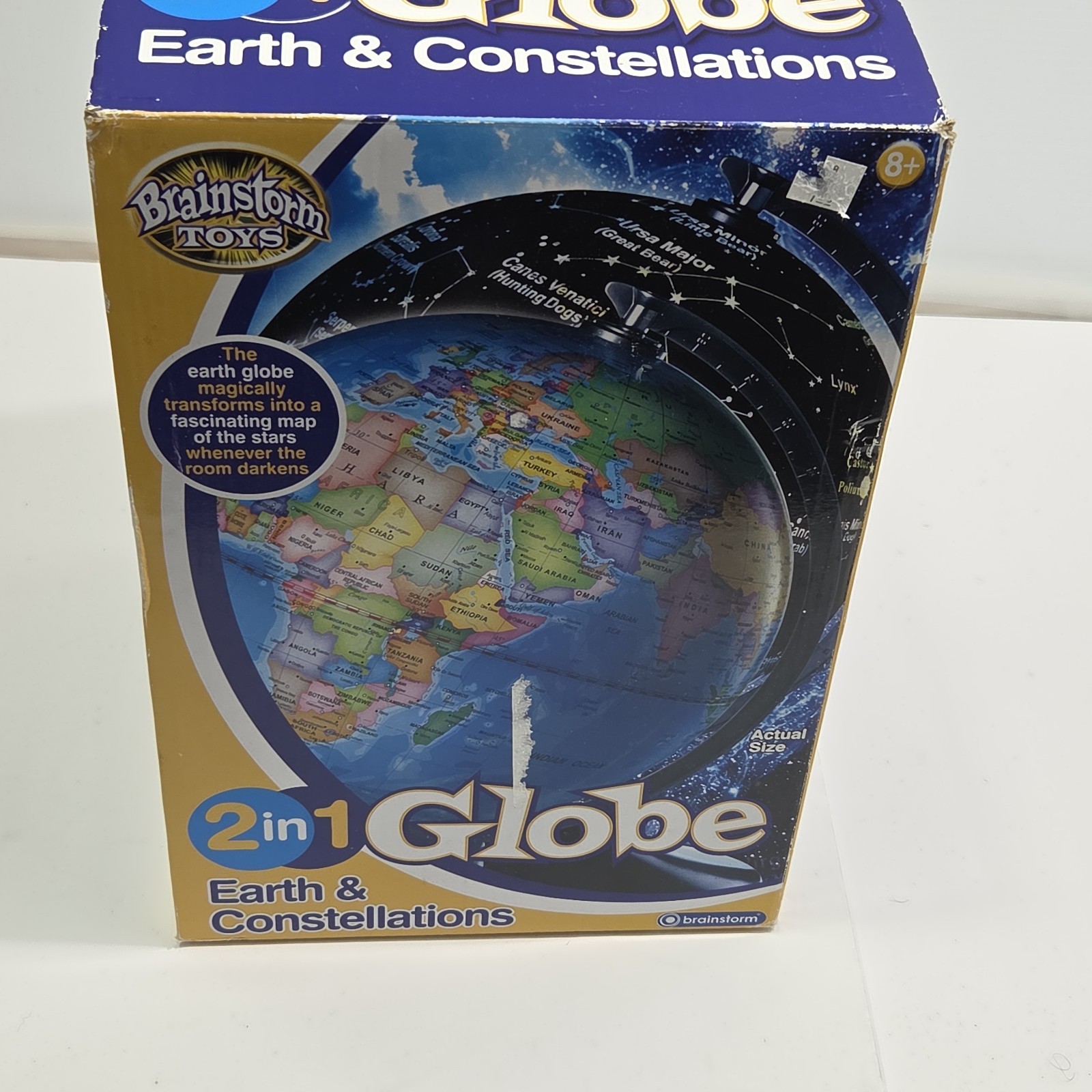 2-in-1 Earth and Constellation Globe Brainstorm Toys Educational Light Up